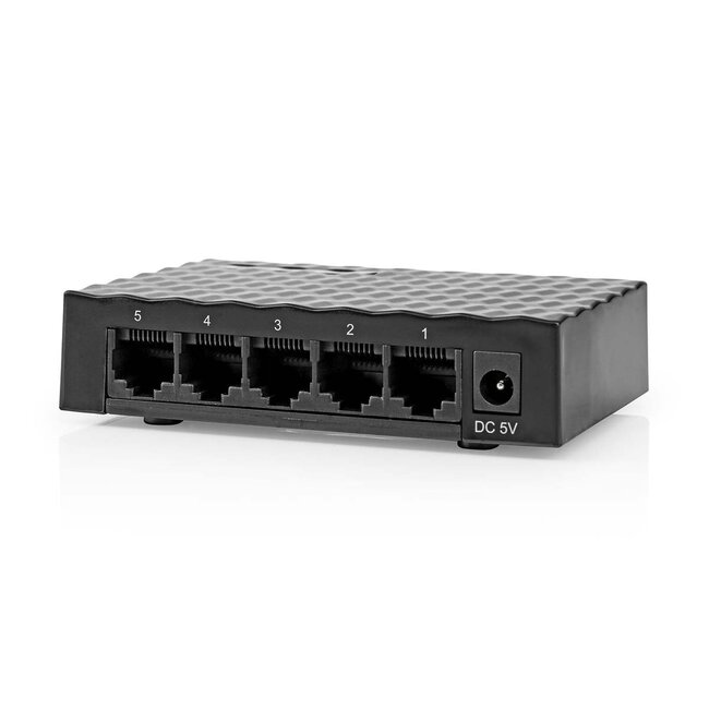 Nedis 5-Port Gigabit Ethernet Switch – Schwarz
