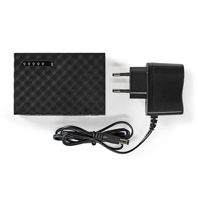 Nedis 5-Port Gigabit Ethernet Switch – Schwarz
