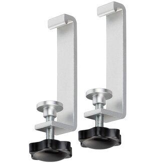 Brennenstuhl Brennenstuhl Schreibtischklemmen für Alu-Office-Line Steckdosen - 2 Stück / Silber