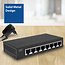 ACT Gigabit Ethernet Switch 8 Ports - Metallgehäuse / Schwarz