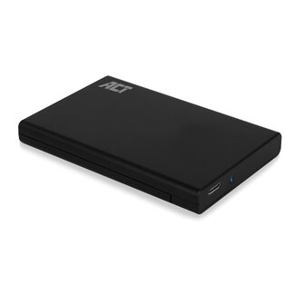 ACT ACT HDD-Gehäuse für 2,5'' SATA HDD/SSD - USB 3.1 (10 Gbps) - Kunststoff, werkzeuglos / schwarz