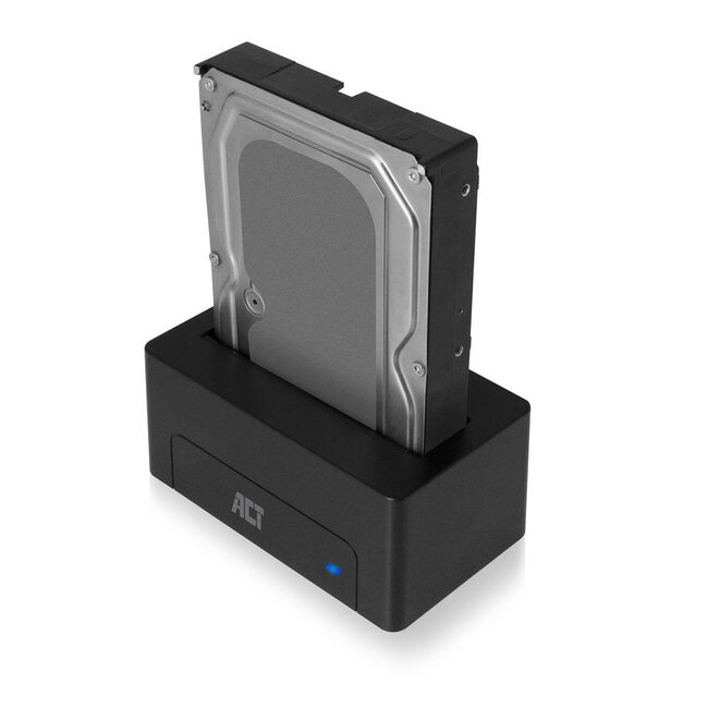 ACT Dockingstation für 2,5'' & 3,5'' SATA HDD/SSD - USB 3.0 (5 Gbps) / Schwarz