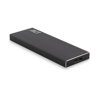 ACT ACT Externes Gehäuse für M.2 SATA SSD (max. 80mm) - USB 3.0 (5 Gbps) - Aluminium/Schwarz