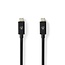 Nedis USB-C auf USB-C Kabel - USB4 (bis 40 Gbit/s) - PD3.1 bis 240W - Video bis 8K 60Hz - Schwarz - 1 Meter