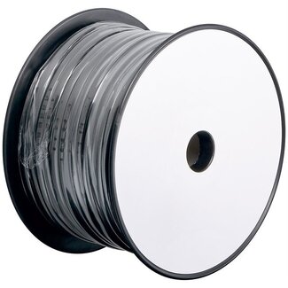 Goobay Telefonkabel 6-adrig CCA (AWG28) schwarz - 100 Meter Rolle