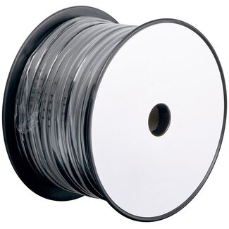 Goobay Telefonkabel 6-adrig auf Rolle - CU Kupfer (AWG30) / Schwarz - 100 Meter