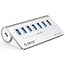 Orico USB-Hub mit 7 USB-A Anschlüssen - busbetrieben - USB3.1 (bis 10 Gbit/s) / Aluminium - 1 Meter