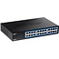 TRENDnet TEG-S25D 24-Port Gigabit Ethernet Switch - 10/19 Zoll (1HE) / Schwarz