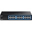 TRENDnet TEG-S25D 24-Port Gigabit Ethernet Switch - 10/19 Zoll (1HE) / Schwarz