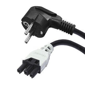 Plenty Plenty Installationsstecker Stromkabel - Prolink - CEE 7/7 - Schwarz - 3 Meter