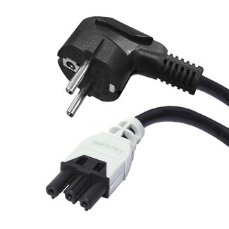 Plenty Plenty Installationsstecker Stromkabel - Prolink - CEE 7/7 - Schwarz - 4 Meter