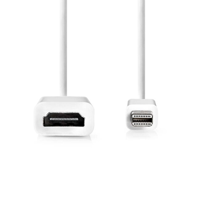 Nedis Mini DisplayPort-auf-HDMI Adapter - DP1.2 / HDMI 1.4 (4K 30Hz) / Weiß - 0,20 m