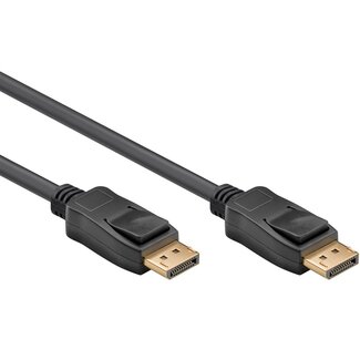 Goobay DisplayPort Kabel | DP1.4 (8K 60Hz) | HBR3 (32,4 Gbit/s) | CCS | Schwarz | 1 Meter