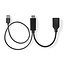 Aktiver HDMI (m) zu DisplayPort (w) Adapter - HDMI 2.0 / DP 1.2 (4K 60Hz) - USB-A Stromversorgung - 0,20 m - Schwarz