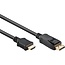 DisplayPort zu HDMI Kabel - DP 2.0 / HDMI 2.1 (8K 60Hz + HDR) - 1 Meter - Schwarz