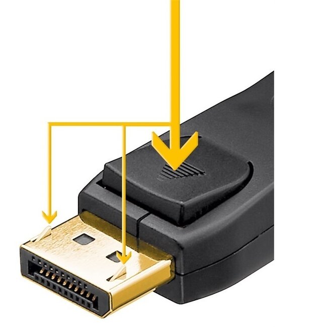 DisplayPort-auf-HDMI-Kabel - DP 2.0 / HDMI 2.1 (8K 60Hz + HDR) / Schwarz - 5 Meter
