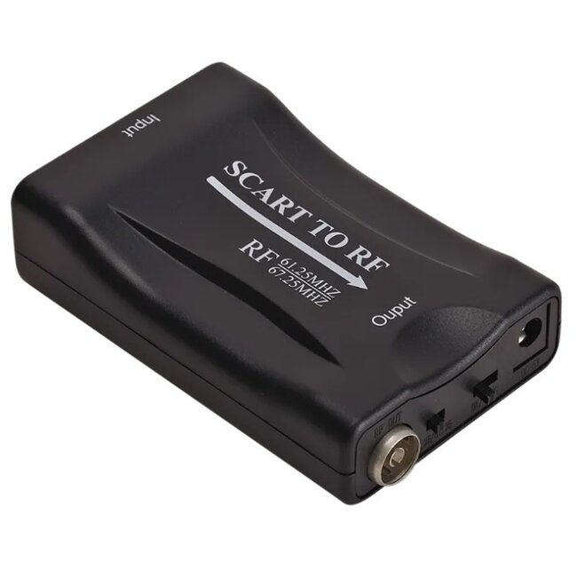 SCART-zu-RF-Konverter / Schwarz
