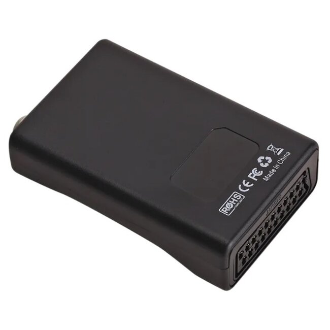 SCART-zu-RF-Konverter / Schwarz