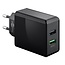 Goobay USB Heimladegerät 2 Ports - Quick Charge 3.0 - 28W / Schwarz