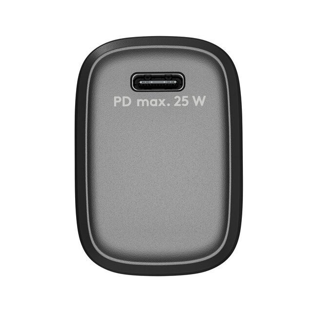 Goobay Heimladegerät mit 1 USB-C PD Anschluss - 25W / Schwarz