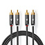 Nedis Premium Tulpen Stereo Audiokabel Schwarz - 5 Meter