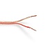Nedis Lautsprecherkabel (CU Kupfer) - 2x 2,50mm² / transparent - 1 Meter