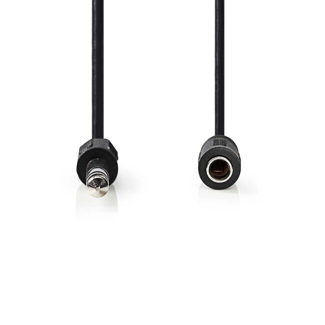 Nedis 3,5mm Klinke (m) auf 6,35mm Klinke (w) Stereo Audio Adapterkabel - CCS Leiter - Schwarz - 0,20 m