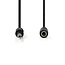 Nedis 3,5mm Klinke (m) auf 6,35mm Klinke (w) Stereo Audio Adapterkabel - CCS Leiter - Schwarz - 0,20 m