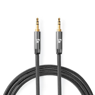 Nedis Nedis Premium 3,5mm Stereo-Audiokabel / Schwarz - 2 Meter