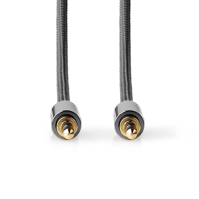 Nedis Premium 3,5mm Stereo-Audiokabel / Schwarz - 2 Meter