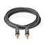 Nedis Premium 3,5mm Stereo-Audiokabel / Schwarz - 5 Meter