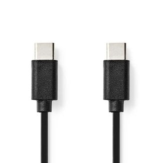 Nedis Nedis USB-C auf USB-C Kabel - USB 2.0 - PD 60W - Schwarz - 1 Meter