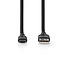 Nedis USB-C auf USB-A Silikonkabel - USB 2.0 - PD 15W - Schwarz - 1,5 m