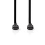 Nedis USB-C zu USB-C Silikonkabel - USB 2.0 - PD 60W - Schwarz - 1,5 m