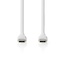 Nedis USB-C-auf-USB-C Silikon Kabel - USB 2.0 - PD 60W / Weiß - 1,5 m