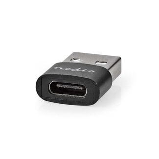 Nedis Nedis USB-A (m) auf USB-C (w) Adapter – kompakt – USB 2.0 – schwarz