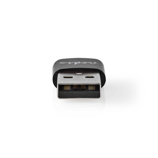 Nedis USB-A (m) auf USB-C (w) Adapter – kompakt – USB 2.0 – schwarz