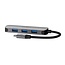 Nedis USB-C Hub 4 Ports USB3.0 Bus-powered Grau 0,10 m