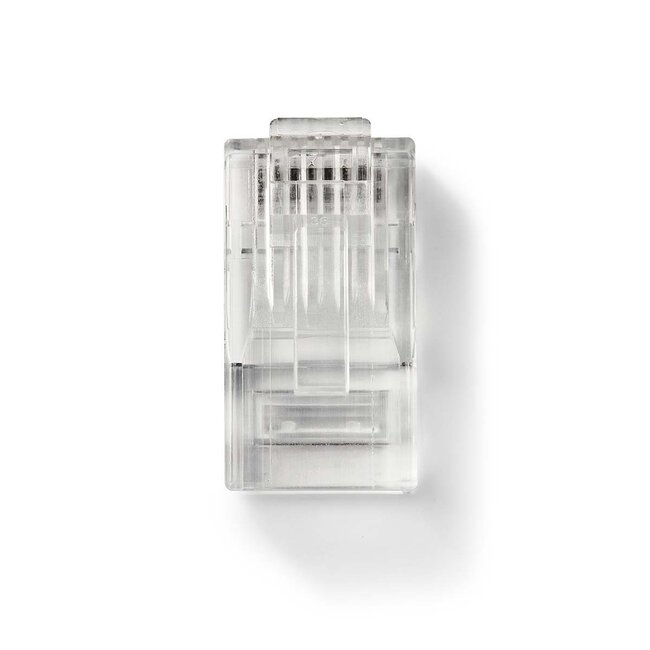 Nedis RJ45 Crimpstecker (UTP) für CAT6 Netzwerkkabel (fest) - 10 Stück