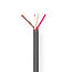 Nedis 2-adriges Mikrofonkabel 2x0,23mm² Grau - 1 Meter