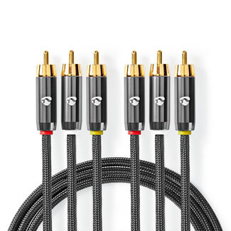 Nedis Nedis Premium Tulp Composite Audio-Video Kabel - 2 Meter