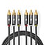 Nedis Premium Tulp Composite Audio-Video Kabel - 2 Meter
