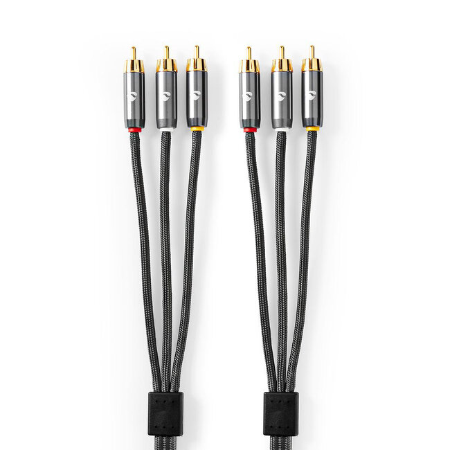 Nedis Premium Tulp Composite Audio-Video Kabel - 2 Meter