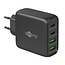 Goobay Heimladegerät 68W mit 2x USB-C PD & 2x USB-A QC GaN – Schwarz