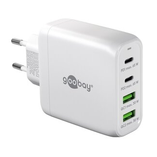 Goobay Goobay Heimladegerät 68W mit 2x USB-C PD & 2x USB-A QC GaN Weiß
