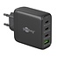 Goobay Heimladegerät 3x USB-C PD + 1x USB-A QC GaN 68W Schwarz