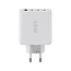 Goobay Heimladegerät 3x USB-C PD + 1x USB-A QC GaN 68W Weiß