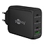 Goobay Heimladegerät 3x USB-C PD + 1x USB-A QC GaN 100W Schwarz