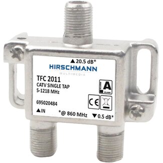Hirschmann Hirschmann Multitap TFC2011 1 Ausgang - 20,5 dB / 5-1218 MHz