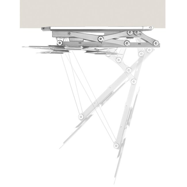 My Wall Premium Deckenhalterung für Bildschirme bis 37 Zoll / klappbar / weiß